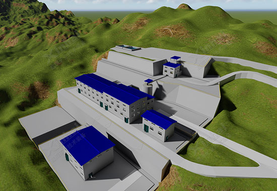 金年会 金字招牌诚信至上矿山设计院设计的3D模拟选厂全貌